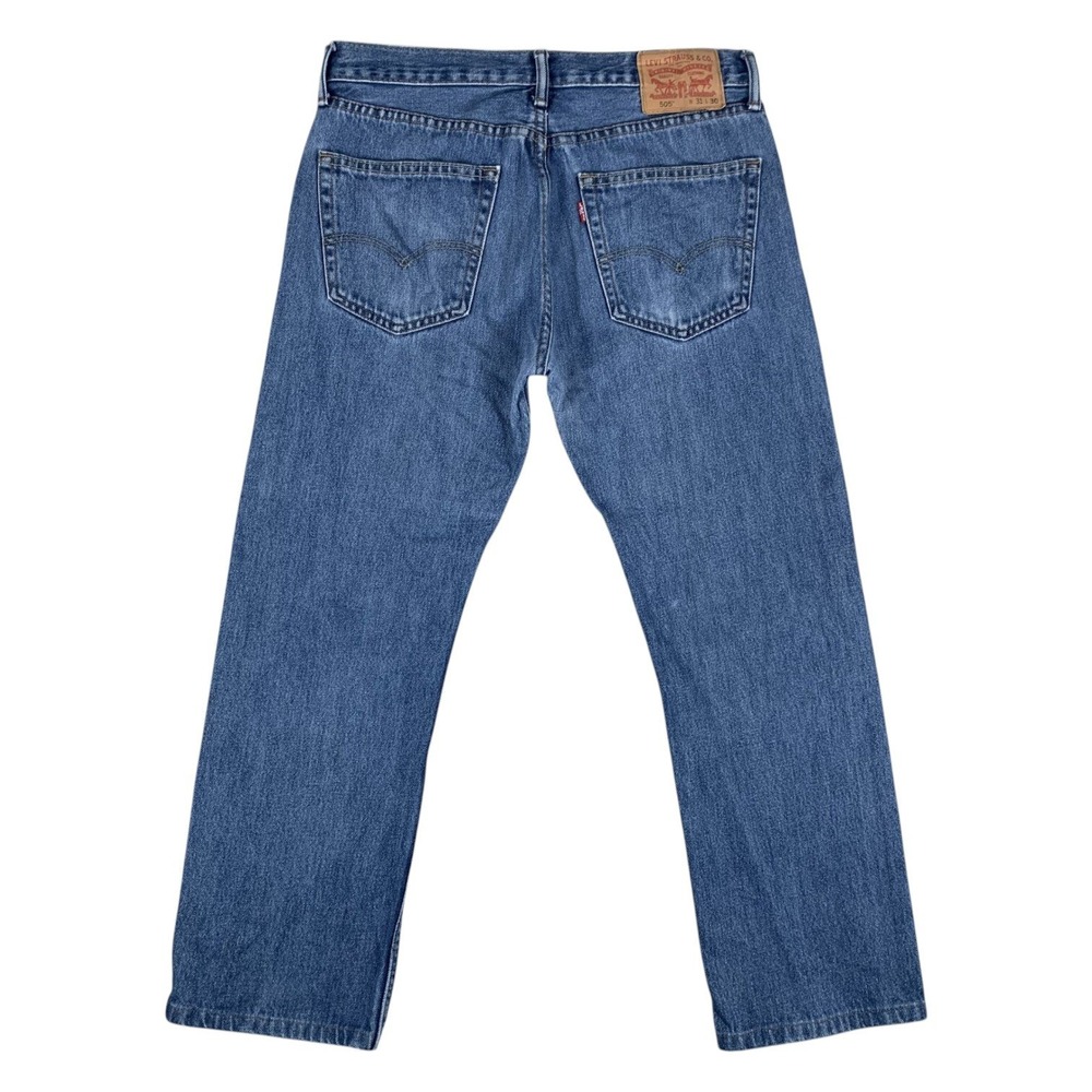 Levi's 505 Regular Fit Straight Leg Jeans Mens 31x30 (31x27 Actual)